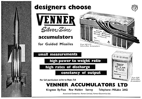 Venner Accumulators For Guided Missiles                          