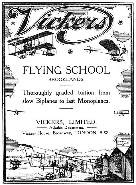 Vickers Aeroplanes & Flying School Brooklands 1913               