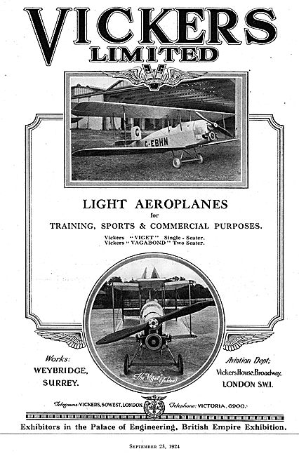 Vickers Light Aeroplanes                                         