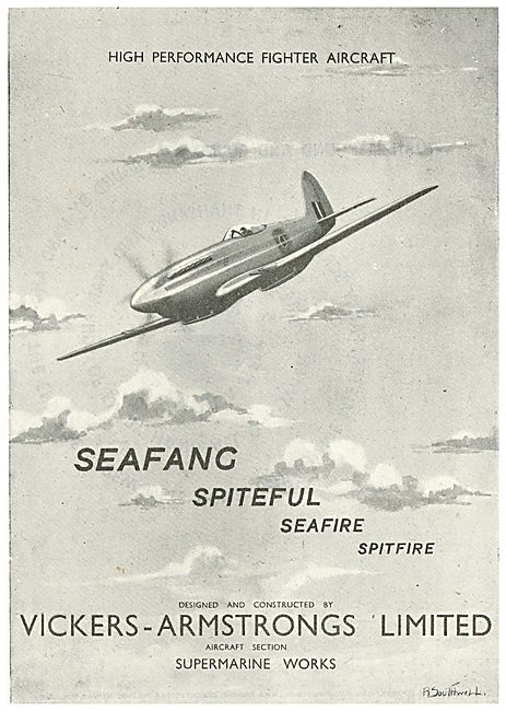 Vickers-Supermarine Spitfire, Seafang,Spiteful & Seafire         