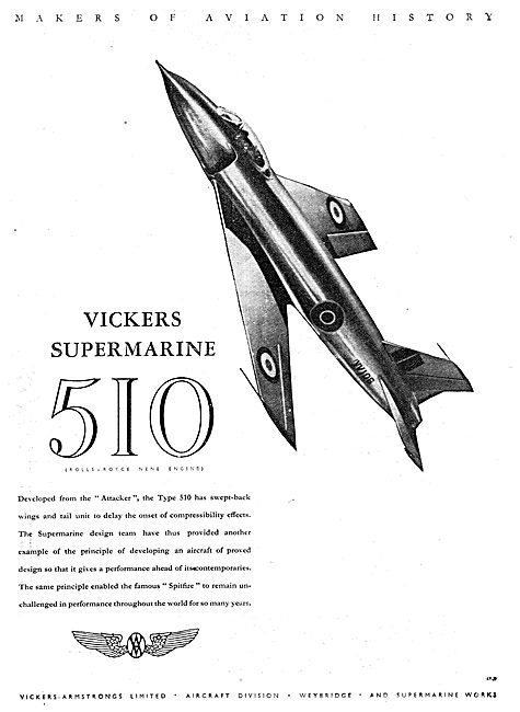 Vickers Supermarine 510 Attacker                                 