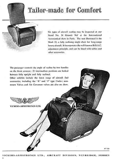 Vickers-Armstrongs Aircraft Seating                              