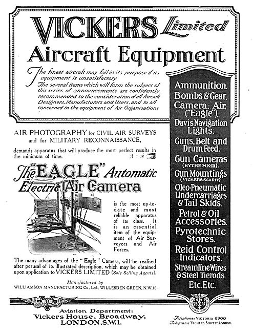 Vickers. Eagle Automatic Electric Air Camera                     