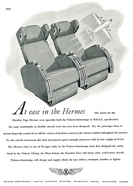 Vickers-Armstrongs Aircraft Seating                              