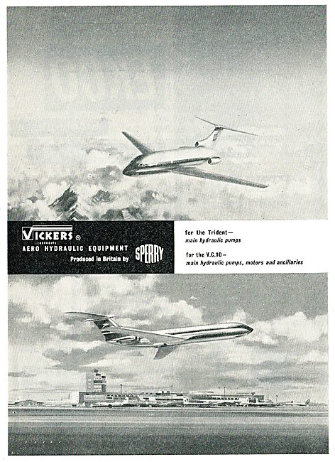Vickers Sperry Aero Hydraulic Equipment For The Trident & VC10   