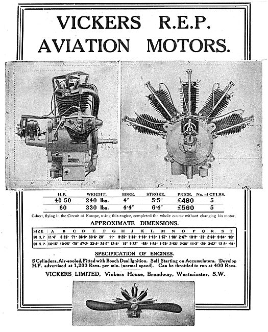 Vickers REP Aviation Motors                                      