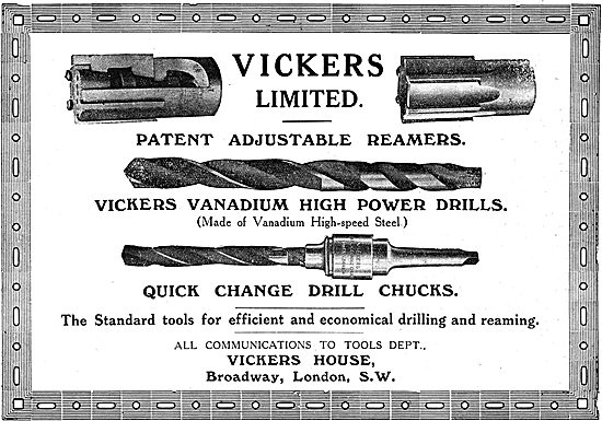 Vickers Patent Drills & Reamers                                  