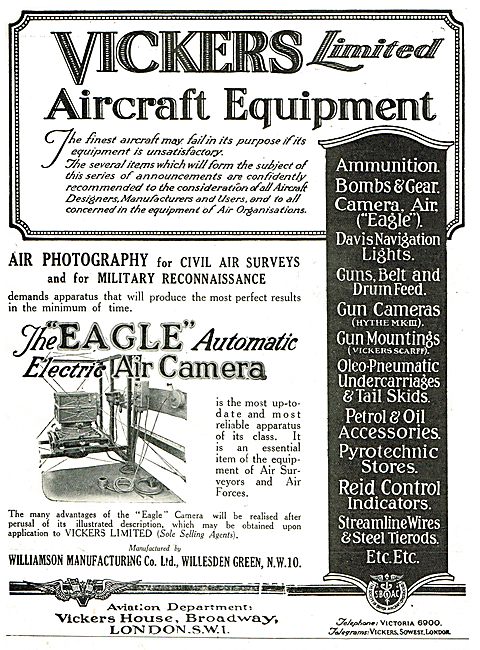 Vickers Eagle Automatic Electric Air Camera                      