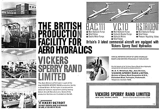 Vickers Sperry Rand - Aero Hydraulics Systems                    