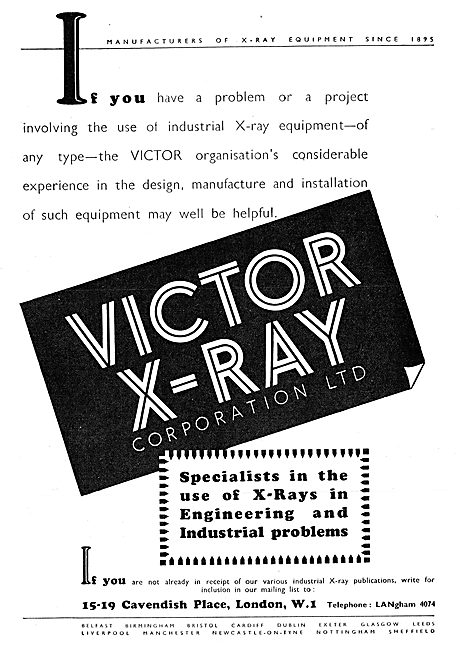 Victor X-Ray Industrial X-Ray Equipment                          