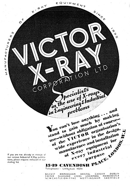 Victor X-Ray Industrial X-Ray Equipment                          