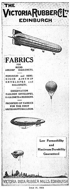 The Victoria Rubber Co - Fabrics For Balloons & Airships         