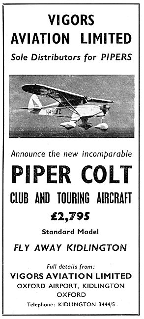 Vigors Aviation - Piper Colt                                     