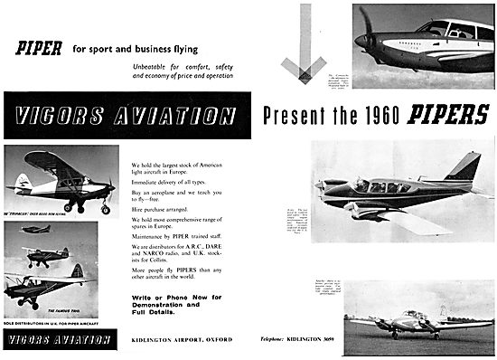 Vigors Aviation - 1960 Piper Aircraft Models                     