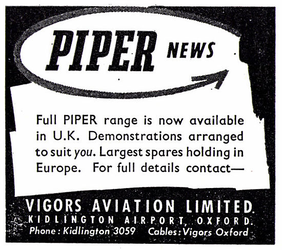Vigors Aviation - Piper Aircraft Distributors                    