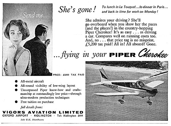 Vigors Aviation: Piper Cherokee: PA28                            