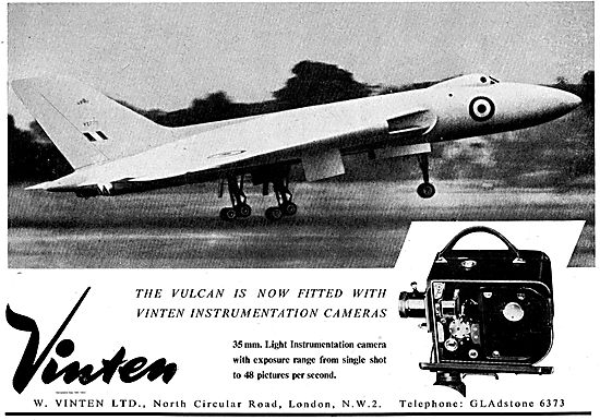 Vulcan Fitted With 35mm Light Vinten Instrumentation Cameras.    