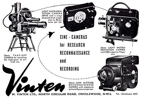 Vinten Cine Cameras For Research, Recon & Recording              