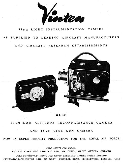 Vinten 35mm Instrumentation Cameras                              