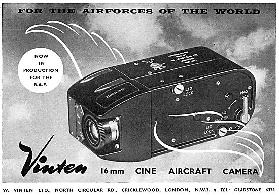 Vinten 16mm Cine Camera For Aircraft                             