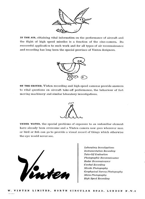 Vinten Air Reconnaissance Cameras                                