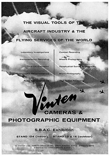 Vinten Aircraft & Research Cameras & Photographic Equipment      