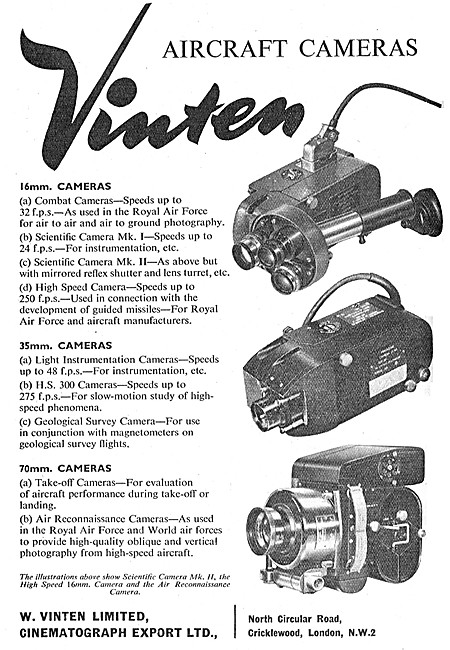 Vinten Aircraft Cameras                                          