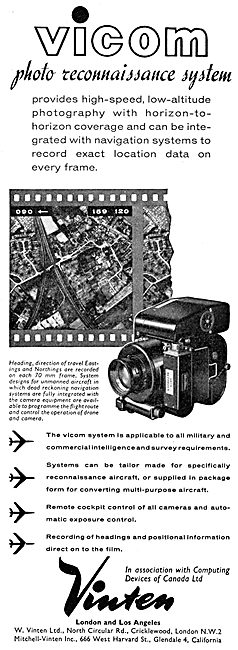 Vinten VICOM Photo Reconnaissance Camera System                  