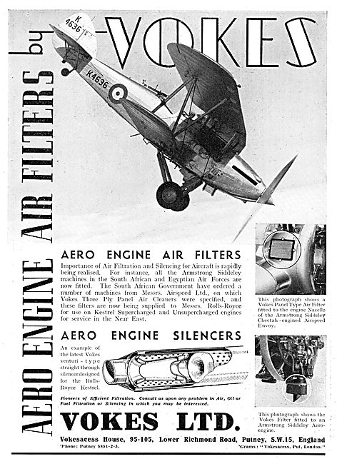 Vokes Filters & Aero Engine Silencers                            