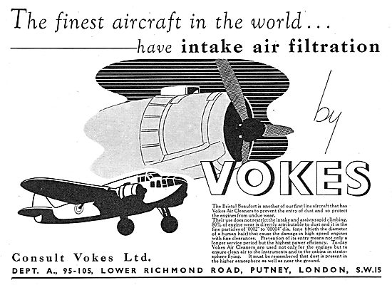 Vokes Air Filters For Aero Engines                               