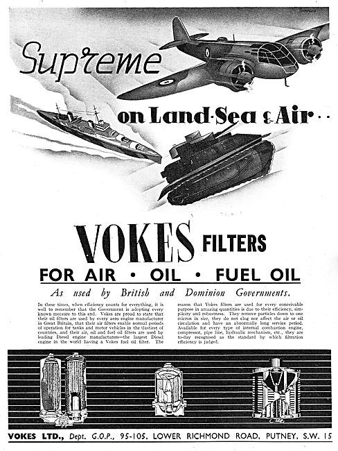 Vokes Air, Fuel & Oil Filters                                    