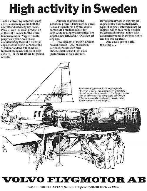 Volvo Flygmotor. Volvo RM8                                       