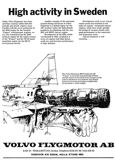 Volvo Flygmotor.                                                 