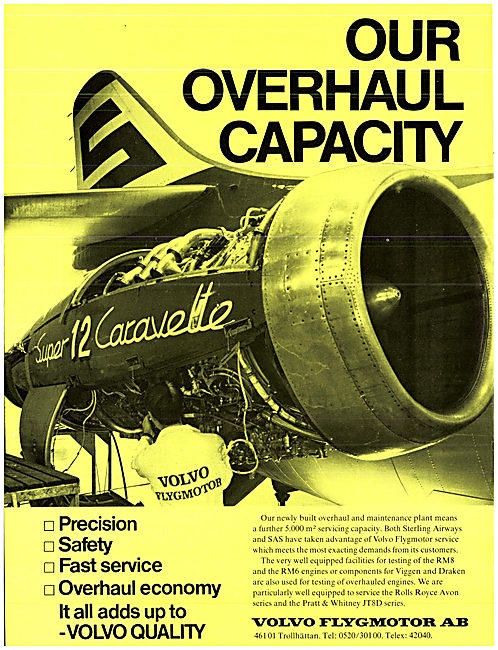 Volvo Flygmotor Aero Engines 1973                                