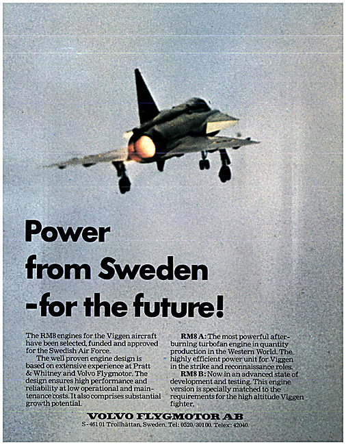 Volvo Flygmotor Aero Engines                                     