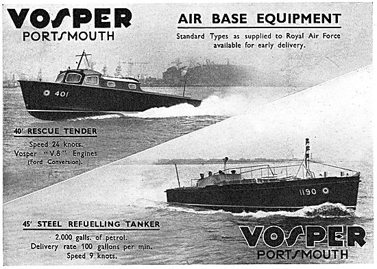 Vosper 40' Rescue Tender - Air BaseEquipment For The RAF         