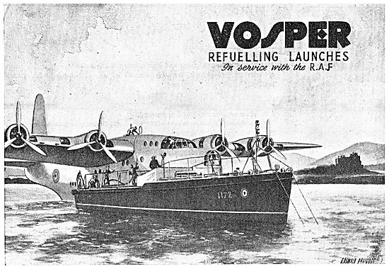 Vosper Flying Boat Refuelling Tenders                            