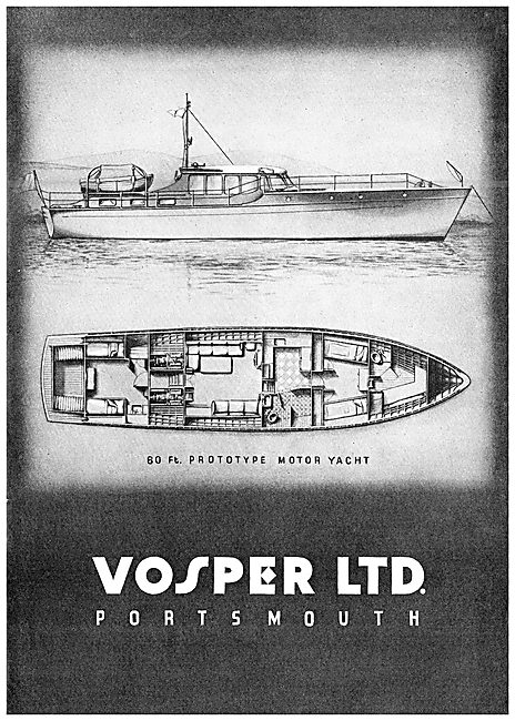 Vosper 60 Ft Motor Yacht                                         