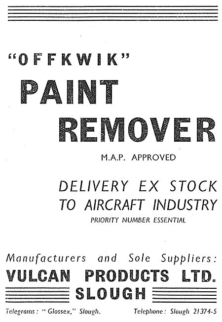 Vulcan Products - Offkwik Paint Remover                          