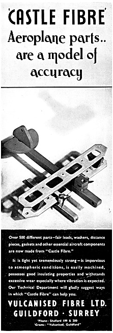 Vulcanised Fibre  Aircraft Components                            