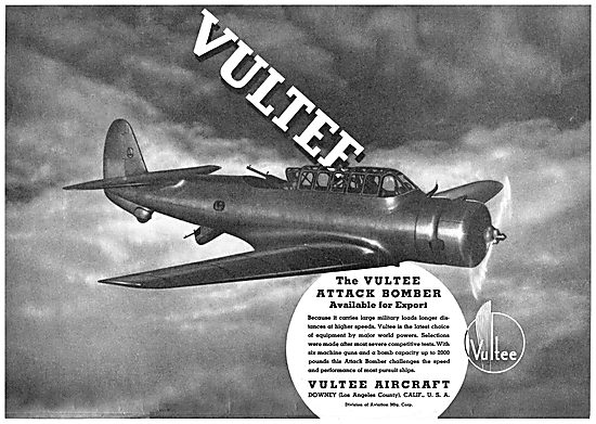 Vultee Attack Aircraft                                           