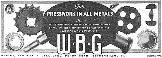 Wright Bindley And Gell. WBG Presswork                           