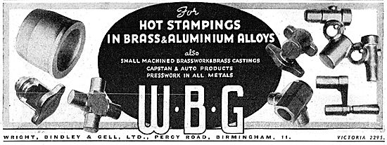 Wright Bindley And Gell. WBG Hot Stampings                       