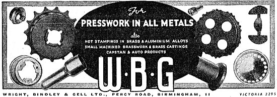 Wright Bindley And Gell. WBG Presswork                           