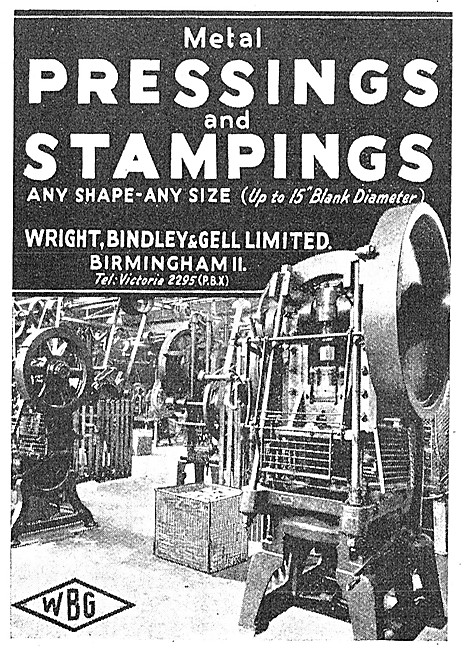 Wright Bindley & Gell. WBG Pressings & Stampings                 