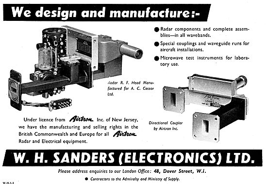 W.H.Sanders (Electronics) Electronic Components. Airtron         