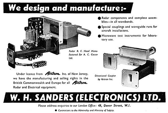 W.H.Sanders (Electronics) Electronic Components. Airtron         