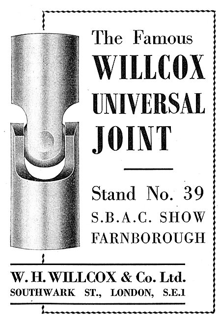 W.H.Wilcox & Co. Southwark St : Willcox Universal Joint.         