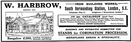 W. Harbrow Iron Building Works. Builders - Houses, Halls etc.    