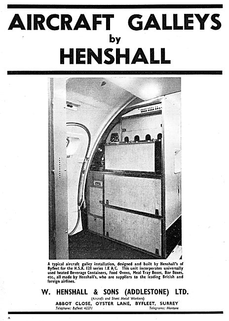 W. Henshall Aircraft Galleys - Aircraft Sheet Metal Work         